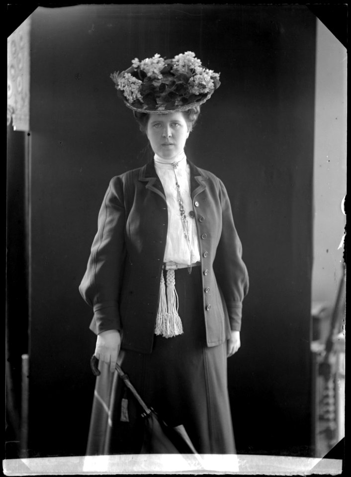 Magna Lykseth, opera singer, portrait 1906 - SMV - GL172