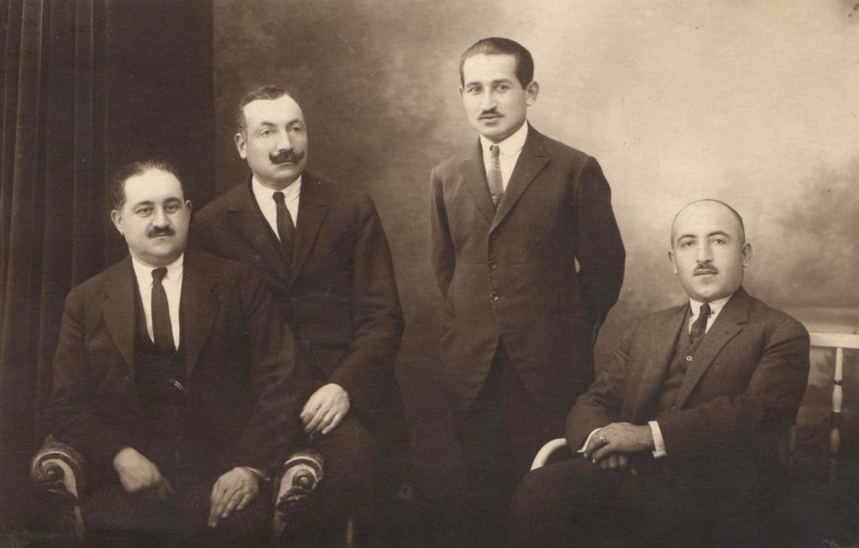 Mahammad Amin Rasulzade, Abbasgulu Kazimzade, Ahmad Jafaroghlu and Mustafa Vakilov