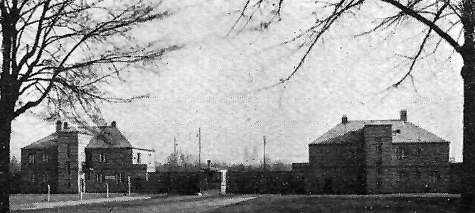 Magdeburg Neuer Eingang und Beamtenwohnhäuser 1926