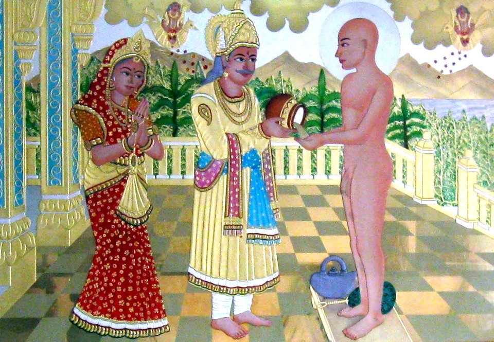 Mahavira Accepting Alms