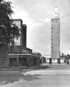 Magdeburg Stadthalle mit Ausstellungsturm