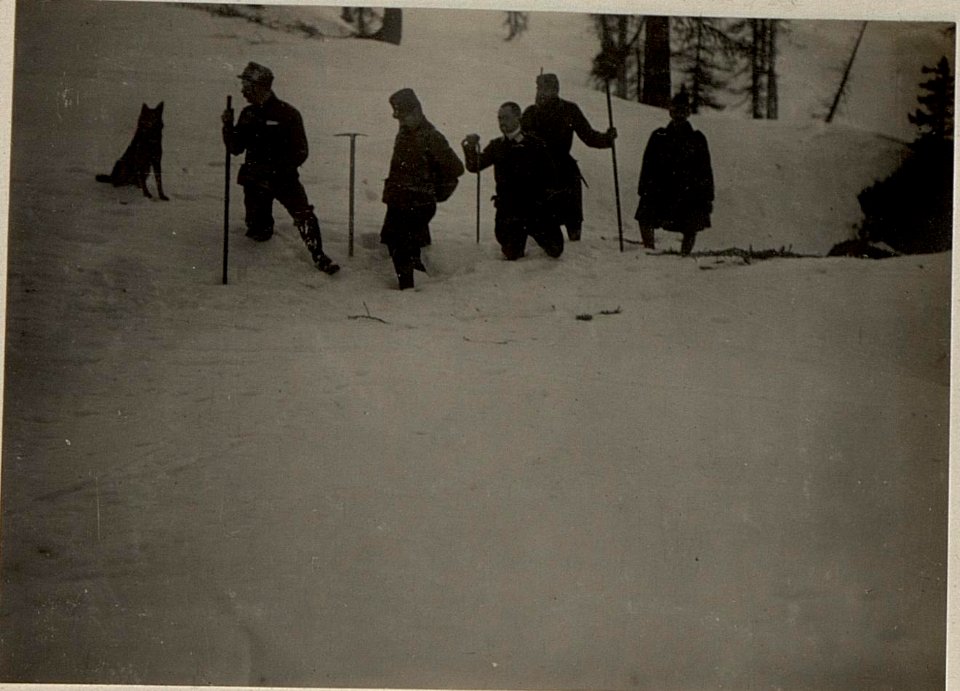 Madritschen + 1914, Wegverhältnisse beim Übergang auf das Nassfeld. (BildID 15471331)