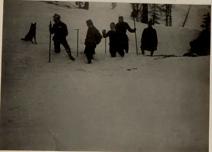 Madritschen + 1914, Wegverhältnisse beim Übergang auf das Nassfeld. (BildID 15471331)