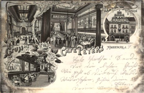 Magdeburg, Sachsen-Anhalt - Café Peters (Zeno Ansichtskarten)