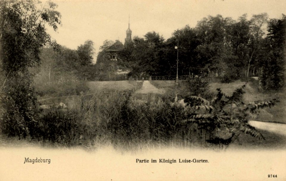 Magdeburg, Sachsen-Anhalt - Königin-Luise-Garten (3) (Zeno Ansichtskarten)