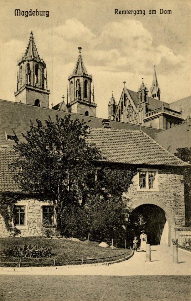 Magdeburg, Sachsen-Anhalt - Remtergang am Dom (Zeno Ansichtskarten)