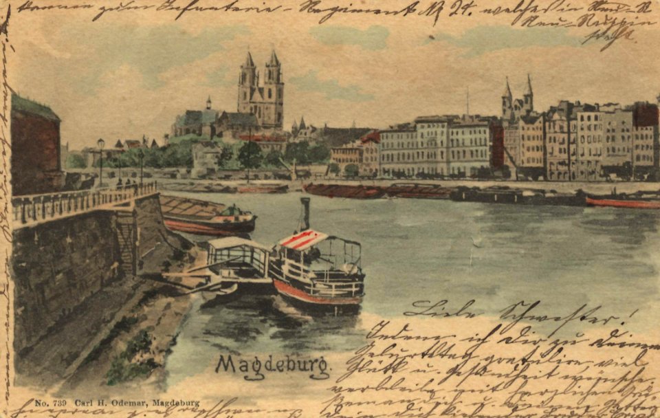 Magdeburg, Sachsen-Anhalt - Stadtansicht (Zeno Ansichtskarten)