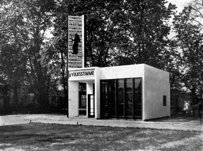 Magdeburg Pavillon W Pfannkuch & Co auf der Deutschen Theaterausstellung Magdeburg 1927 Entwurf Arch Carl Krayl