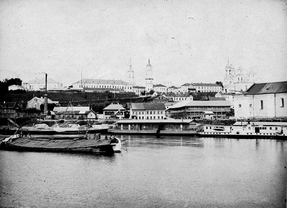 Mahiloŭ, Dniapro. Магілёў, Дняпро (V. Kastko, 1903)