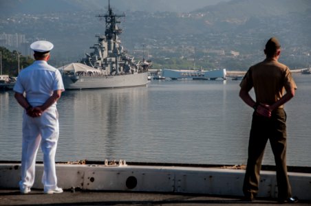 Maiden deployment, USS San Diego 150218-N-QC631-037