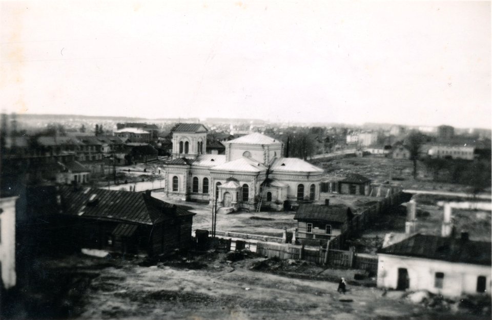 Mahiloŭ, Mienski Rynak, Sabornaja. Магілёў, Менскі Рынак, Саборная (1942) (2)