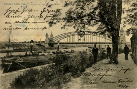 Magdeburg, Sachsen-Anhalt - Königsbrücke (3) (Zeno Ansichtskarten)