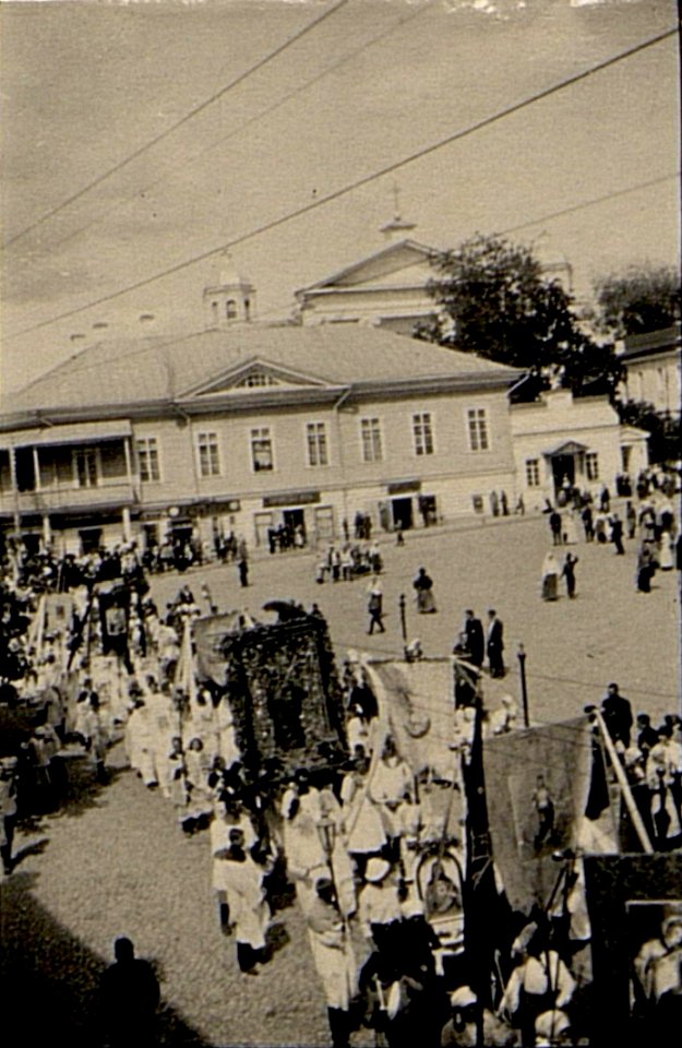 Mahiloŭ, Teatralny, Katedra. Магілёў, Тэатральны, Катэдра (1916)
