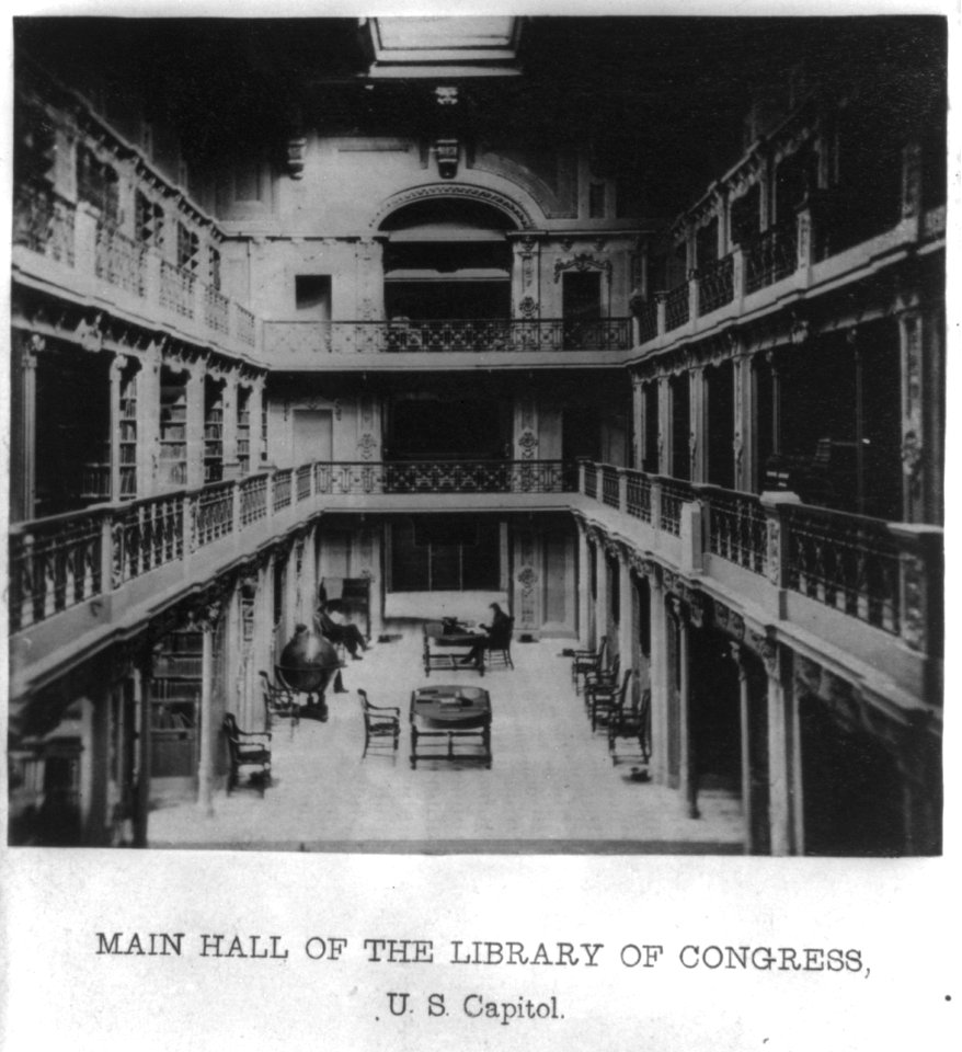 Main Hall of the Library of Congress, U.S. Capitol. LCCN2017646705