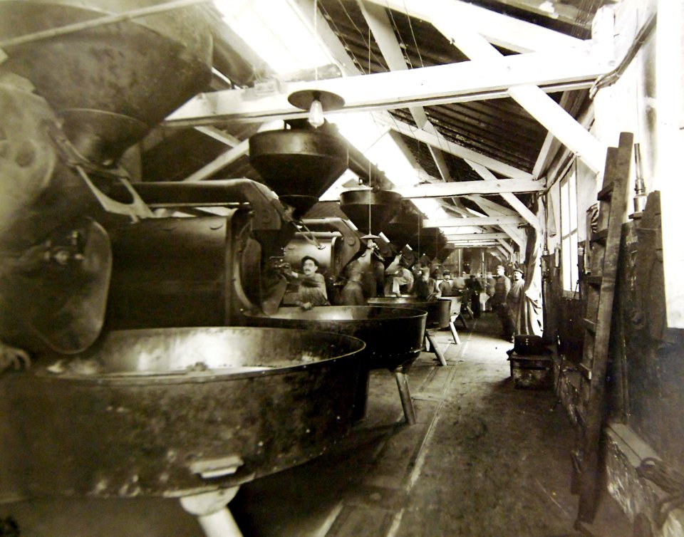 Main roasting room, Quartermaster Corps Coffee Roasting Plant, Essonnes, France, 1918 (31337608603)