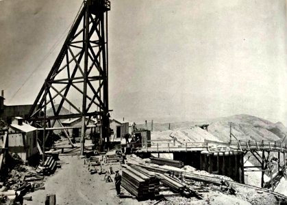 Main shaft Wonder mine Wonder Nv 1907 photo