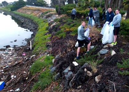 Main Street clean up 150509-N-IK388-003
