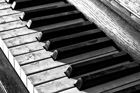 Piano keyboard musical instrument close up