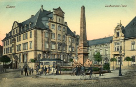 Mainz, Rheinland-Pfalz - Neubrunnenplatz (Zeno Ansichtskarten)