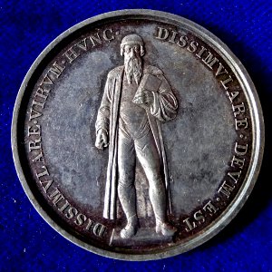 Mainz, Germany, Silver Medal 1840, Gutenberg Printing Press 400th Anniversary, obverse