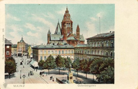 Mainz, Rheinland-Pfalz - Gutenbergplatz (Zeno Ansichtskarten)