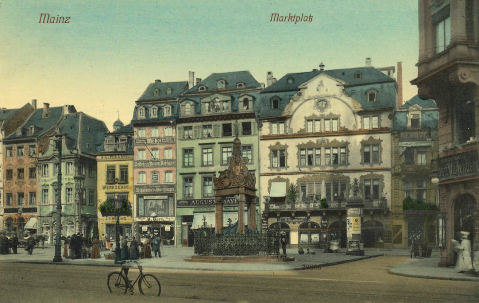 Mainz, Rheinland-Pfalz - Marktplatz (2) (Zeno Ansichtskarten)
