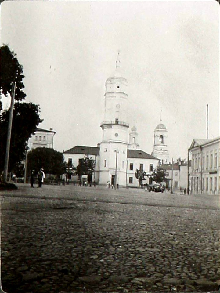 Mahiloŭskaja ratuša. Магілёўская ратуша (U. Džunkoŭski, 1915)