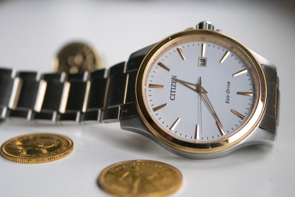 Clock wrist watch minute