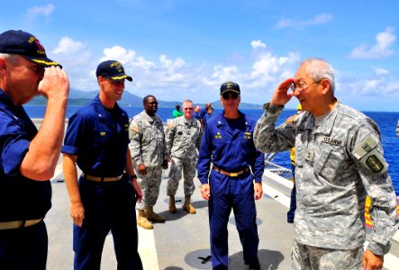 Maj. Gen. Chang visits USS Cleveland 110707-N-KB563-049