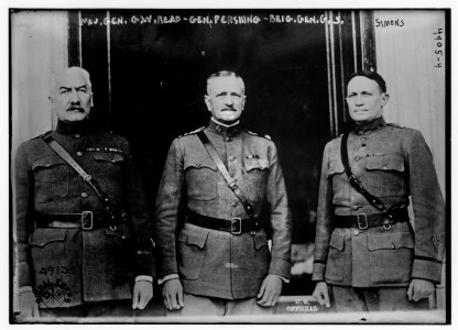 Maj. Gen. G.W. Read, Gen. Pershing, Brig. Gen. G.S. Simons LCCN2014708897