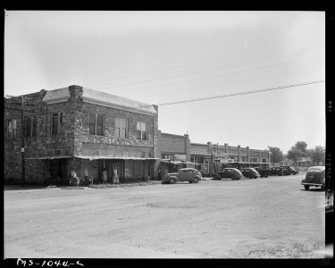 Main street. Bokoshe, Le Flore County, Oklahoma. - NARA - 540661 photo