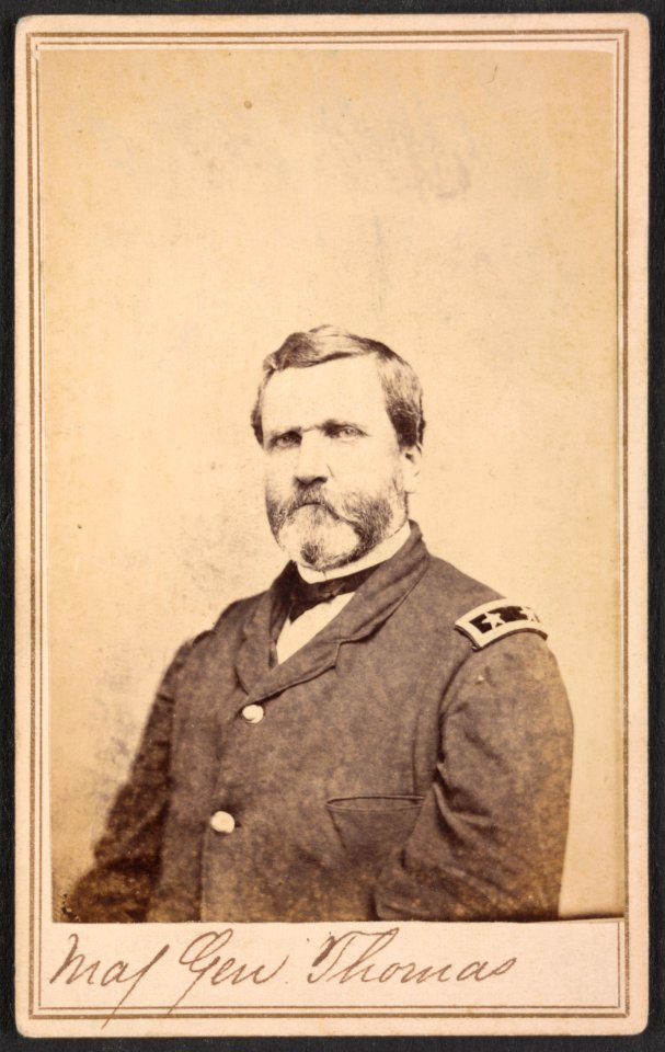 Maj. Gen. Thomas - A.S. Morse, photographer, Dep't. of the Cumberland, Branch of Hd. Qrs., 25 Cedar Street, Nashville, Tenn. LCCN2015648996