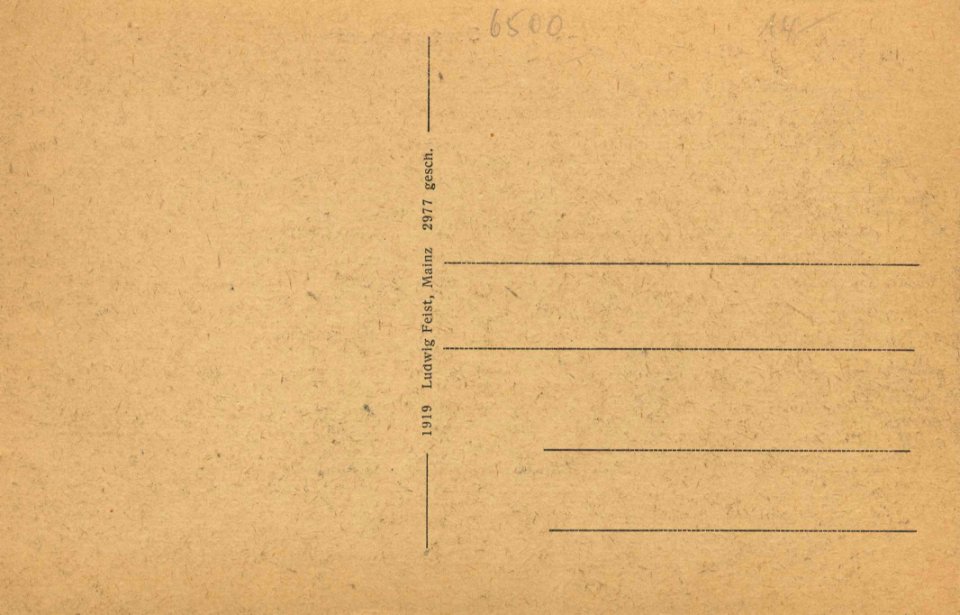 Mainz, Rheinland-Pfalz - Gouvernement (back) (Zeno Ansichtskarten)