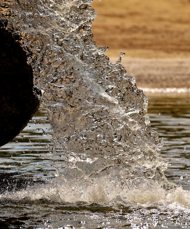 Well water flow water feature