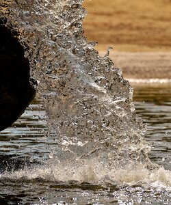 Well water flow water feature photo