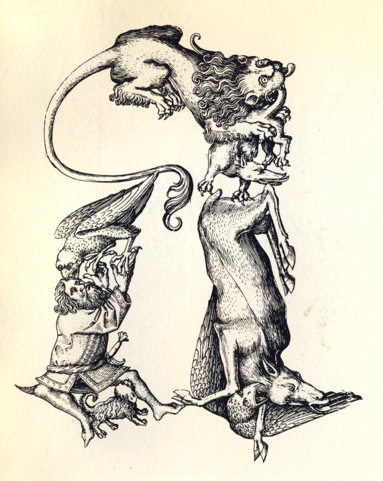 Maitre ES L. 283 lettre A Alphabet figure