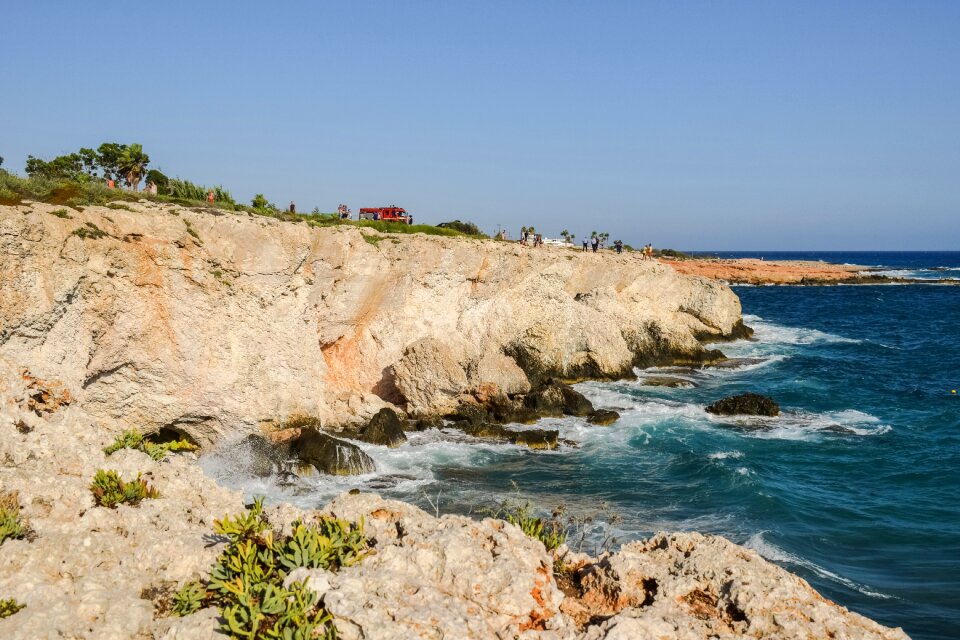 Sea waves landscape