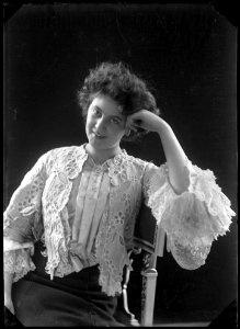 Maja Johansson, actor, undated portrait - SMV - GJ037
