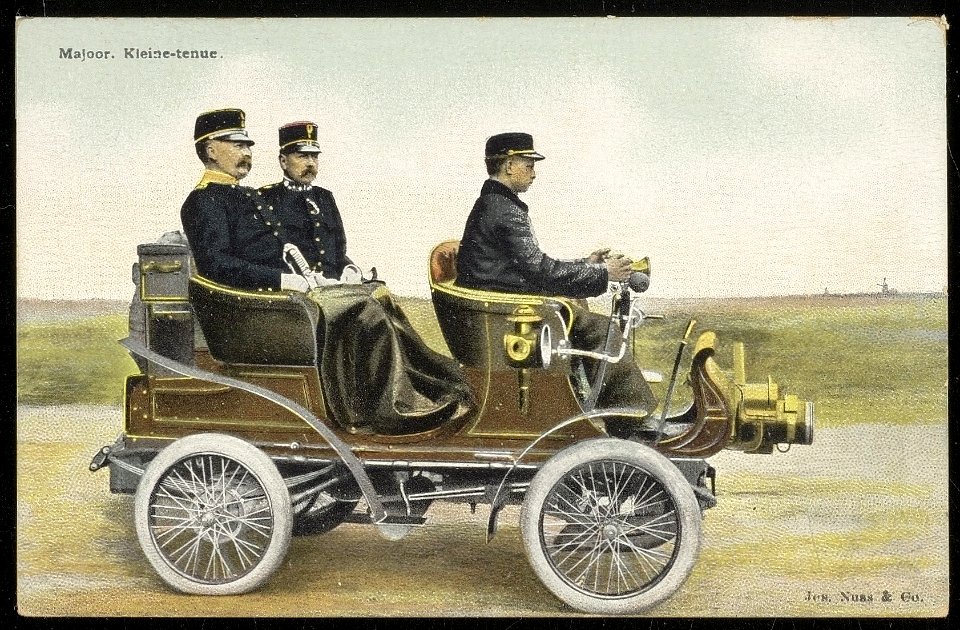 Majoor van de Landmacht, uit de serie 'Opper- en hoofdofficieren'. Uitgave Jos Nuss & Co, Afb ANWU01861000005
