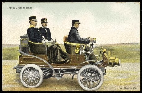 Majoor van de Landmacht, uit de serie 'Opper- en hoofdofficieren'. Uitgave Jos Nuss & Co, Afb ANWU01861000005
