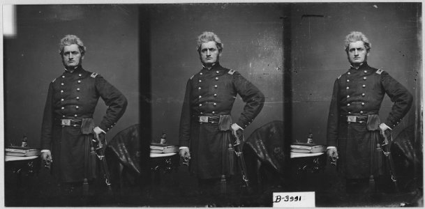 Maj. Richard I. Falls, 1st Pa. Cavalry - NARA - 528147