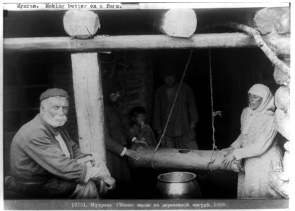 Making butter on a farm LCCN89709349