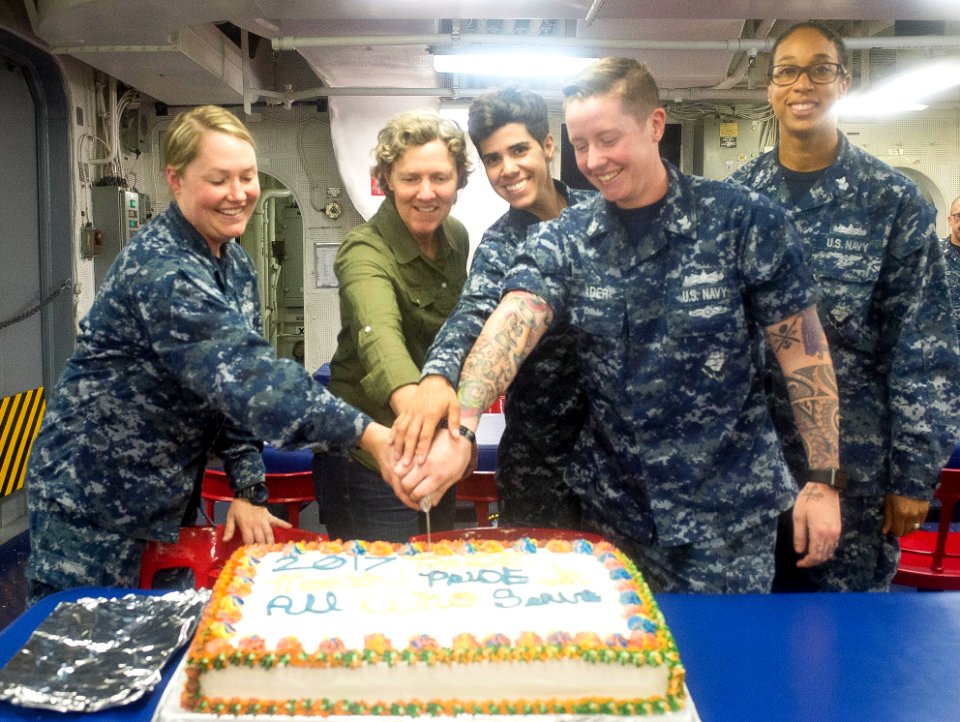 Makin Island Observes Lesbian, Gay, Bisexual, and Transgender Pride Month 170619-N-AA175-092