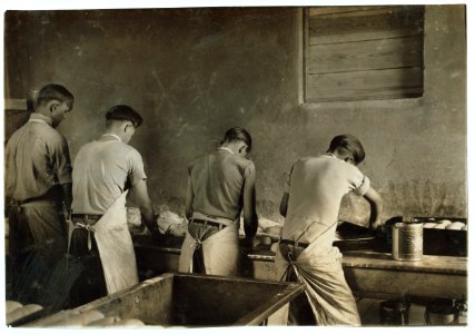 Making bread. Pauls Valley Training School. See 4833-4842. LOC nclc.05247