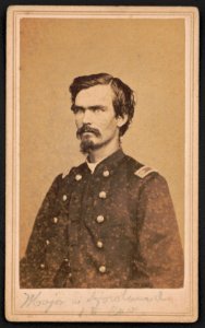 Major Levi Howland of Co. A, 1st Wisconsin Cavalry Regiment in uniform) - Morse's Gallery of the Cumberland, 25 Cedar St., opposite Commercial Hotel, Nashville, Tenn LCCN2016646136