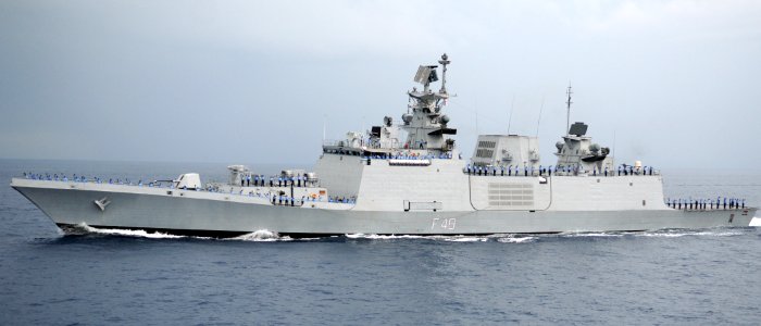 Malabar 2012 INS Satapura transit