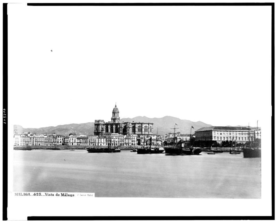 Malaga. Vista de Málaga - J. Laurent. Madrid. LCCN94512139
