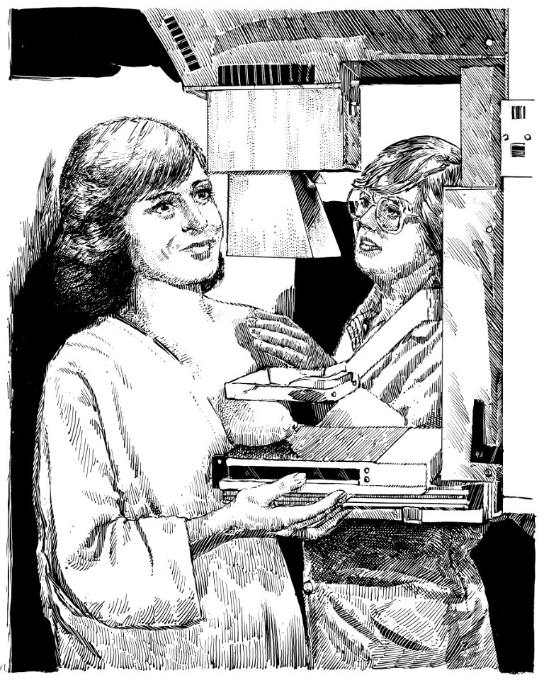Mammography illustration
