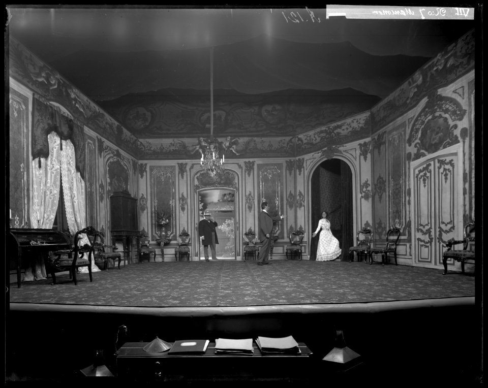 Mammon, Dramatiska teatern 1901. Föreställningsbild - SMV - DrT122