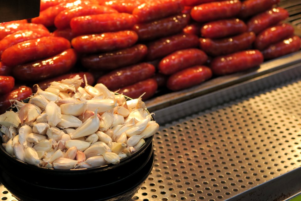 Food garlic sausage